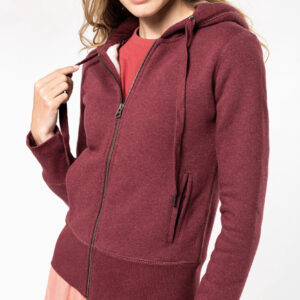 Hooded vest dames Bio