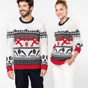 Kersttrui met rugbymotief