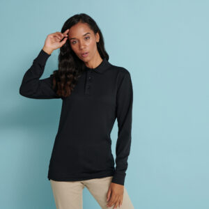 Unisex Coolplus® Long Sleeved Polo Shirt - H478