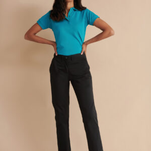 Ladies 65/35 Flat Fronted Chino Trousers - H641