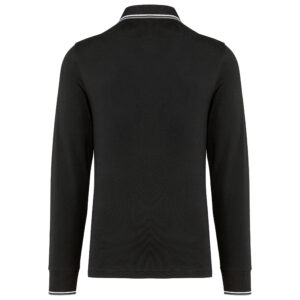 Heren polo van piquétricot met lange mouwen – K280