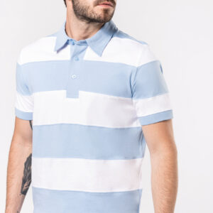 Ray - Tweekleurige gestreepte polo - K237
