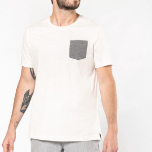 T-shirt BIO-katoen met borstzakje - K375