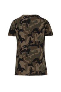 Dames-T-shirt camo korte mouwen – K3031