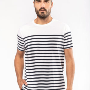 Marine-T-shirt ronde hals Bio heren - K3033