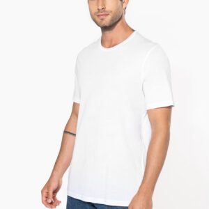 Bio T-shirt kraag met onafgewerkte rand korte mouwen - K398