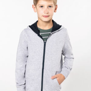 Kindersweatvest met capuchon - K486