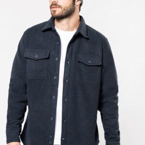 Overshirt van fleece met sherpavoering - K582