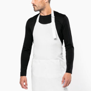 Schort van polykatoen wasbaar op hoge temperatuur - K8010