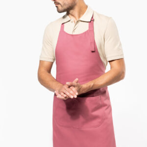 Katoenen schort met zak - K885