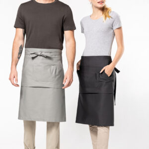 Katoenen lang schort - K887