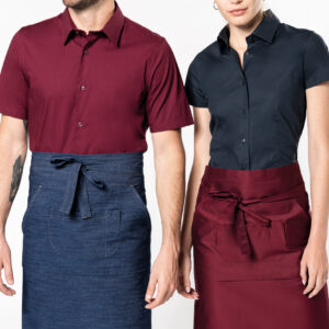 Polykatoen lang schort - K897