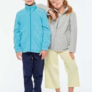 Microfleece met rits kind - K920