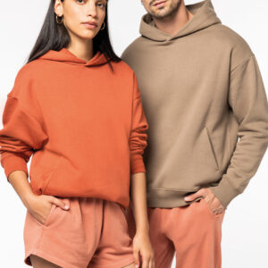 Ecologische uniseks oversized sweater met capuchon - NS408