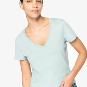 Ecologisch dames T-shirt met V-hals - NS334