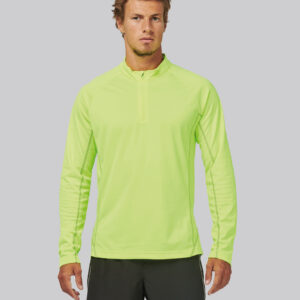 Sportshirt met lange mouwen ¼ rits voor heren - PA335
