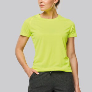 Gerecycled damessport-T-shirt met ronde hals - PA4013