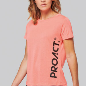 Damessport-T-shirt triblend met ronde hals - PA4021