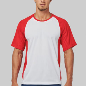 Tweekleurig sport-t-shirt unisex - PA467