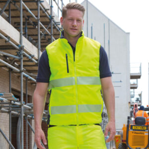 Omkeerbaar zacht gewatteerd veiligheidshesje - R332X