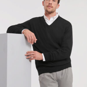 V-neck Knitted Pullover - RU710M