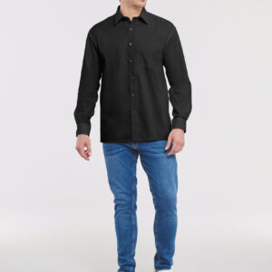 Men's Ls Pure Cotton Easy Care Poplin Shirt - RU936M
