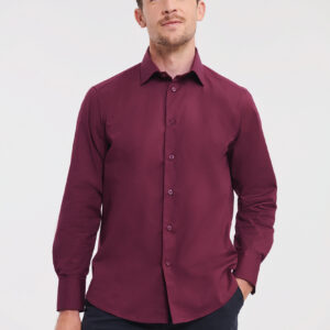 Men's Long Sleeve Easy Care Fitted Shirt - RU946M