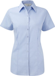 Ladies Short Sleeve Herringbone Shirt – RU963F
