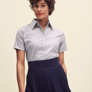 Lady Fit Oxford Shirt Short Sleeves (65-000-0) - SC65000