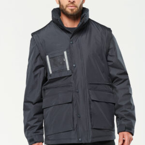 Workwear Parka Met Afritsbare Mouwen heren - WK6106