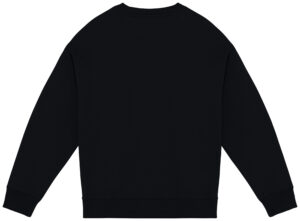 Ecologische oversized uniseks sweater met ronde hals – NS407