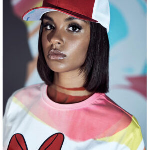 Tweekleurige pet met mesh - FL110MT