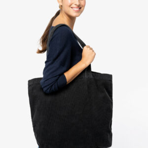 Ecologische verwassen tas van ribfluweel - NS133