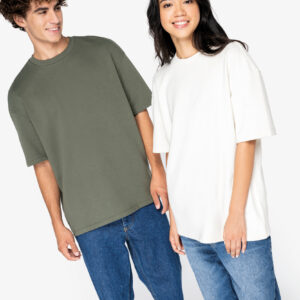Ecologisch oversized uniseks T-shirt French Terry - NS308