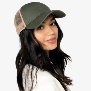 Ecologische uniseks truckerpet met 6 panelen - NS036