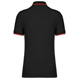 Herenpolo met korte mouwen en contrasterende bies – K272