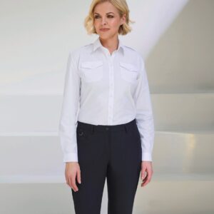 Dames pilotenblouse met lange mouwen - BT2394