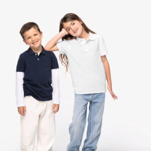 Ecologische kinderpolo van piquétricot - NS209