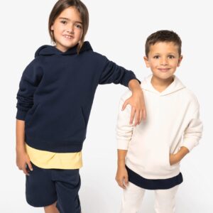 Ecologische oversized kindersweater met capuchon - NS438