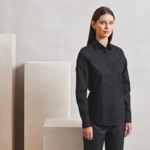 RECYCLIGHT damesoverhemd van popeline met lange mouwen - PR303