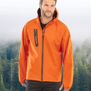 Gerecyclede 3-laags uniseks softshelljack met capuchon. - R909X