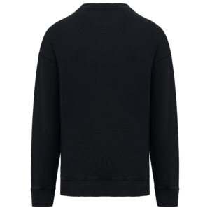 Duurzame oversized verwassen uniseks sweater met ronde hals – NS447