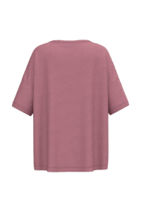 Ecologisch oversized dames slub-T-shirt met afhangende schouders – SP304