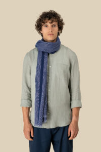 Uniseks tulbanddoek van chambray – SP158