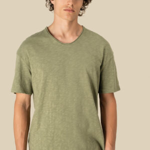 Ecologisch heren-T-shirt met slubhals en afhangende schouders - SP303