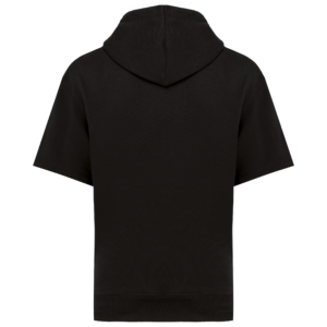 Ecologische uniseks sweater met capuchon en korte verlaagde schouders French Terry – NS406