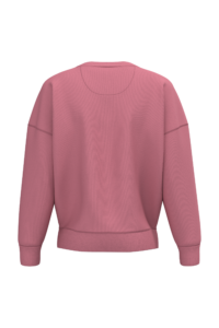 Ecologische dames sweater met ronde hals en verlaagde schouders – NS439