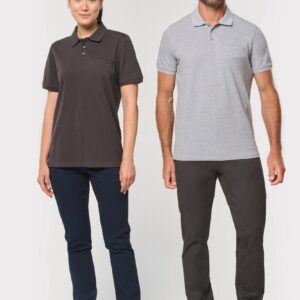 Ecologische polo met borstzakje uniseks - WK206