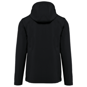 3-laags uniseks softshelljas met afneembare capuchon en mouwen – K422