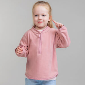 Kinderfleece met1/4 rits - LW031